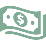 Wavy cash icon